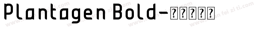 Plantagen Bold字体转换